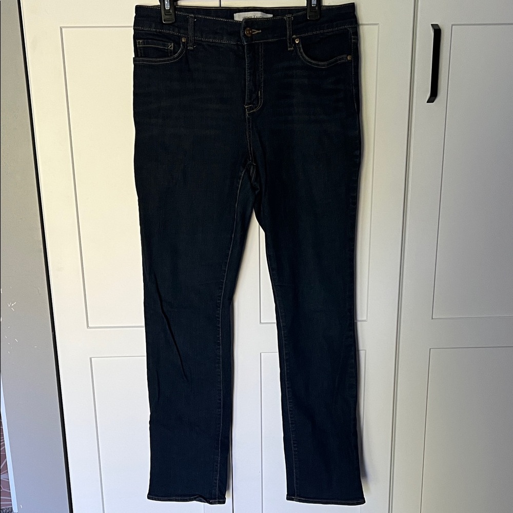 Vintage America Dark Blue Straight Leg Jeans